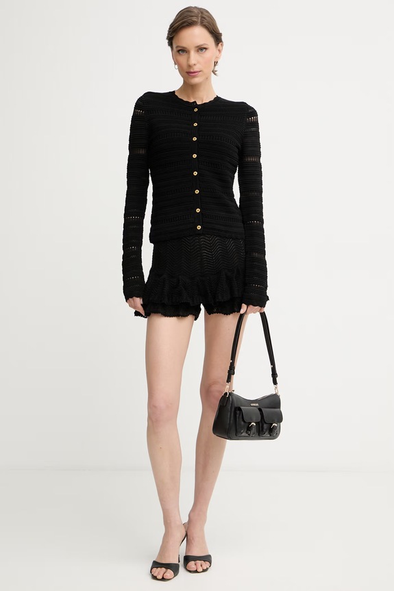 Marciano by Guess cardigan pentru femei, cu vâscoză CAROL G6GR12.Z0637 negru SS26