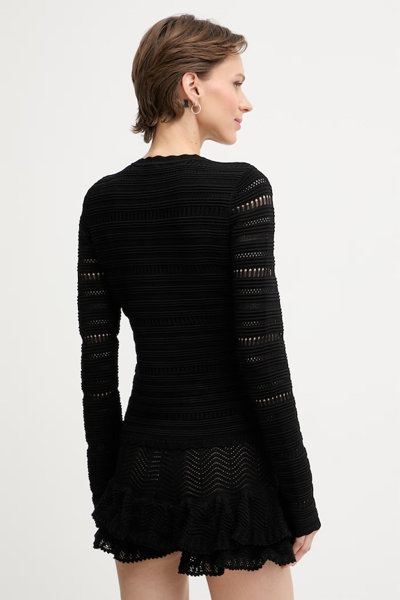 Îmbrăcăminte Marciano by Guess cardigan pentru femei, cu vâscoză CAROL G6GR12.Z0637 negru
