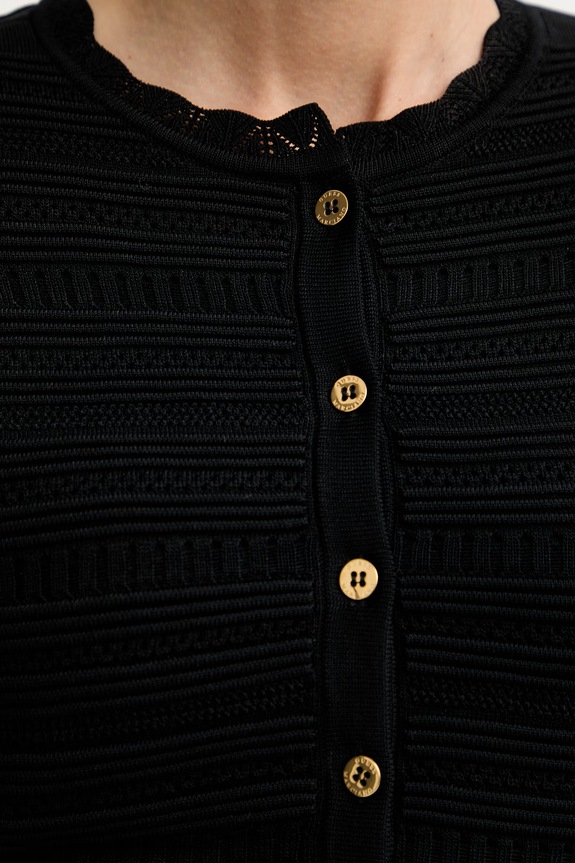 Marciano by Guess cardigan pentru femei, cu vâscoză CAROL G6GR12.Z0637 negru