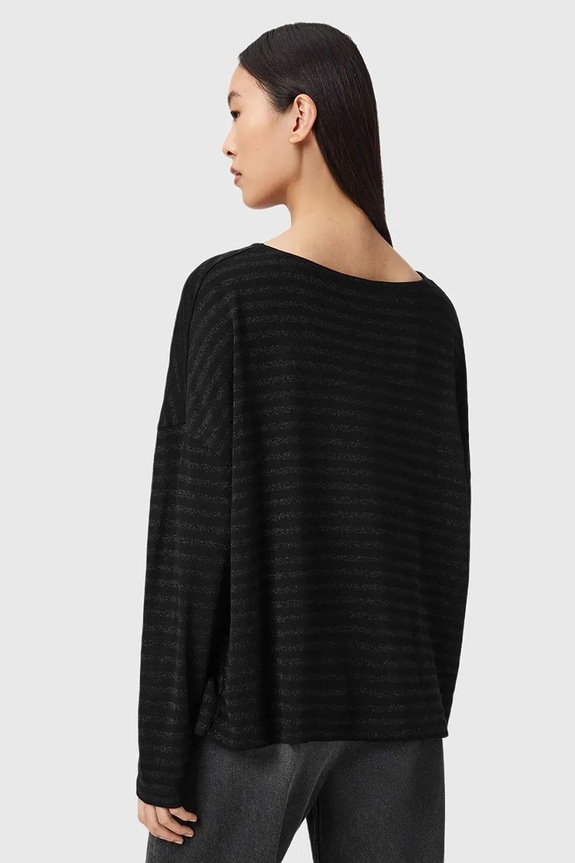 Πουλόβερ AllSaints W012JZ μαύρο SS26