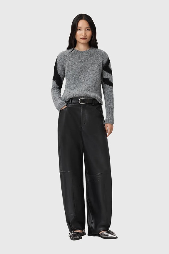 Oblečenie Sveter s prímesou alpaky AllSaints W088KD čierna