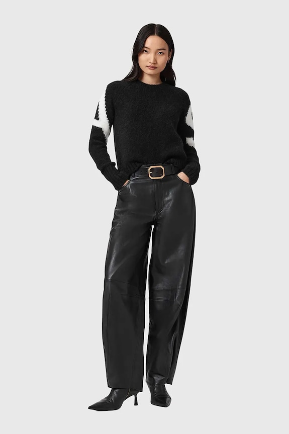 Oblečenie Sveter s prímesou alpaky AllSaints W088KD čierna