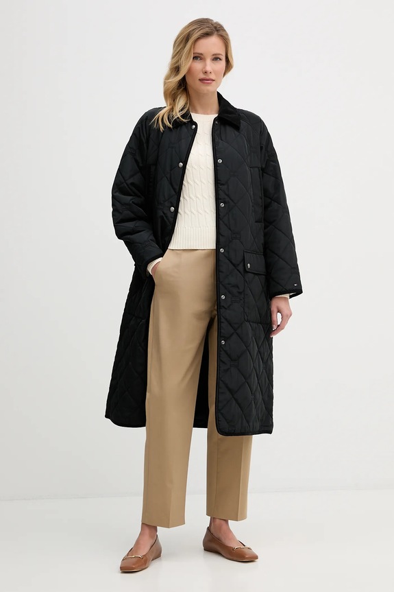 Bavlněný svetr Tommy Hilfiger WW0WW47644 béžová SS26