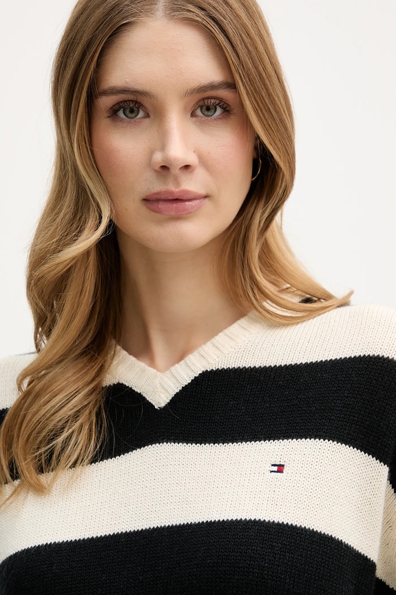 Tommy Hilfiger sweter z dodatkiem kaszmiru czarny WW0WW47655
