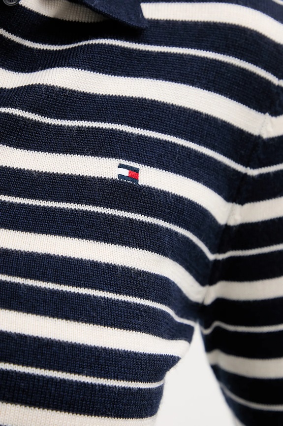 Tommy Hilfiger cardigan con lana WW0WW48448 blu navy