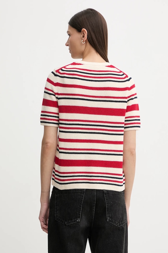 Îmbrăcăminte Tommy Hilfiger tricou din bumbac WW0WW48793 rosu