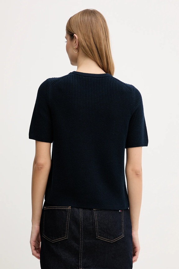 Îmbrăcăminte Tommy Hilfiger tricou din bumbac WW0WW48793 bleumarin