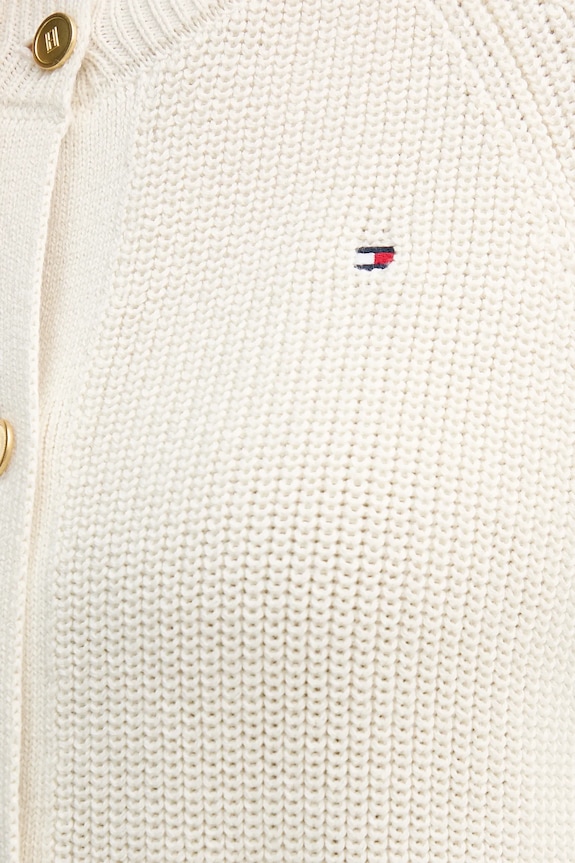 Bavlnený kardigán Tommy Hilfiger WW0WW48795 tmavomodrá