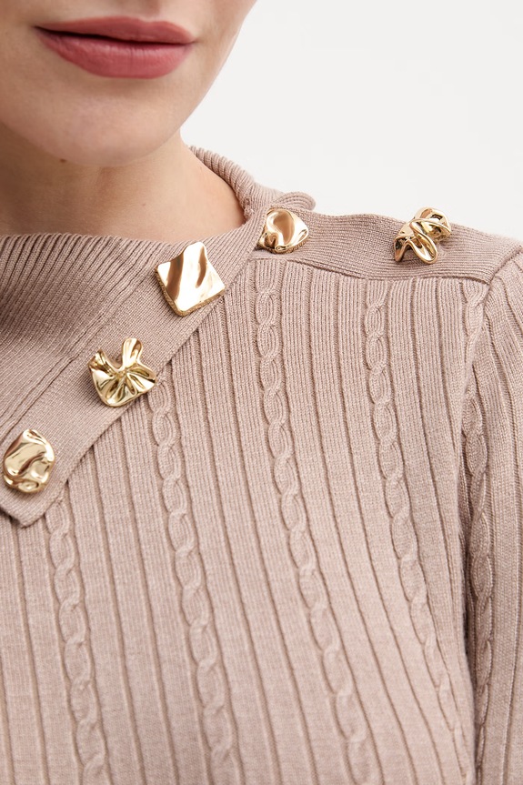 Guess sweter PRSICILLA W6RR07.Z2YK2 beżowy