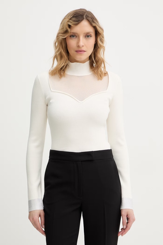 Guess sweter LUCY aplikacja beżowy W6RR45.Z4842