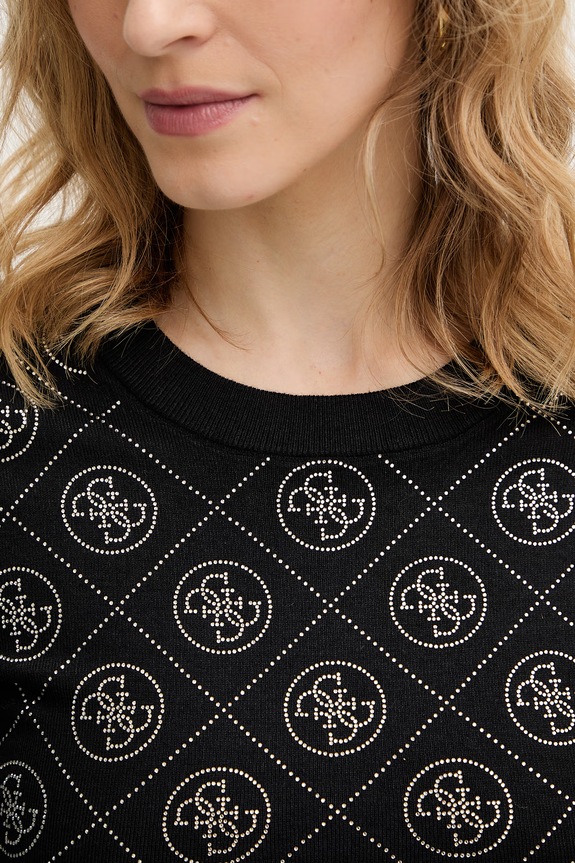 Guess sweter z domieszką wełny 4G W6RR66.Z3JD2 czarny