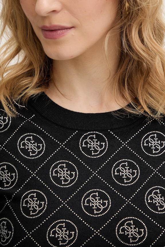 Guess sweter z domieszką wełny 4G W6RR66.Z3JD2 czarny