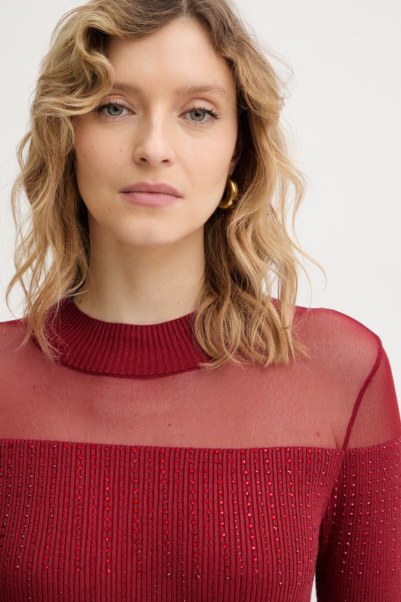 Guess sweter JEENA czerwony W6RR70.Z2YK2