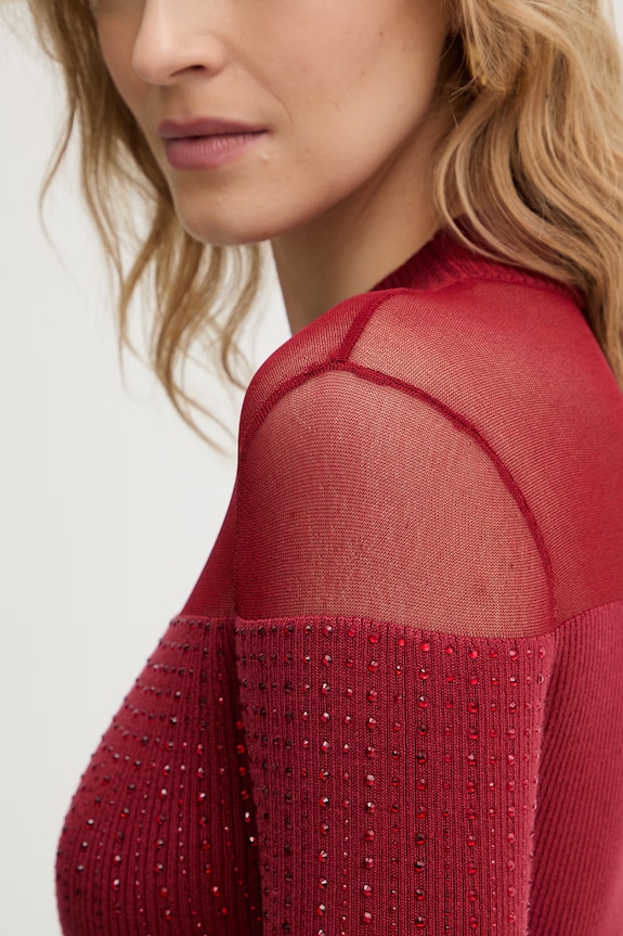 Guess sweter JEENA W6RR70.Z2YK2 czerwony