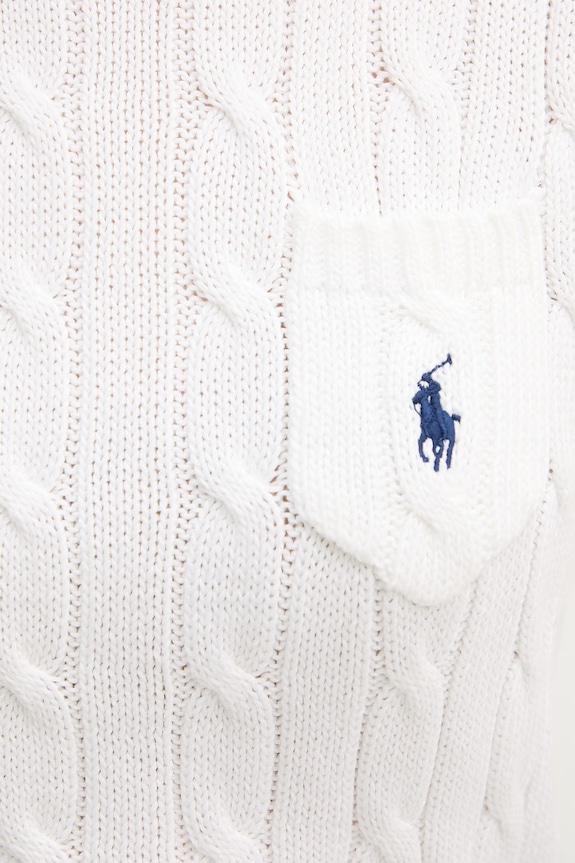 Polo Ralph Lauren Πουλόβερ γυναικείο βαμβακερό 211971873 λευκό