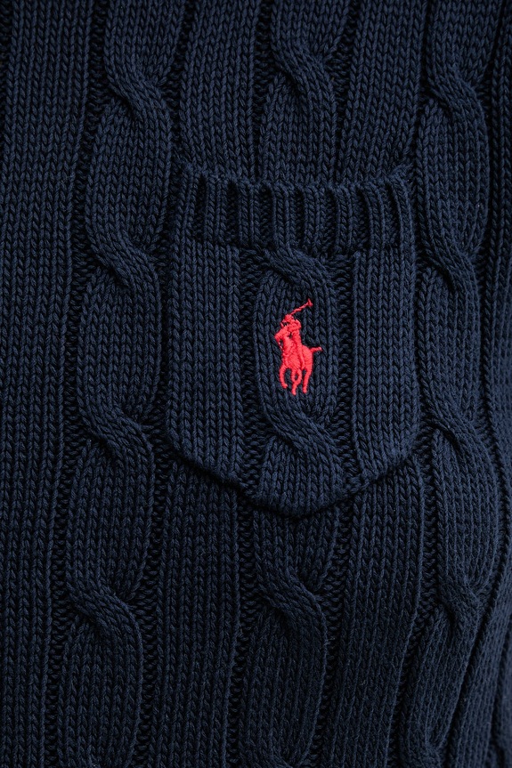 Polo Ralph Lauren női pamut pulóver 211971873 sötétkék