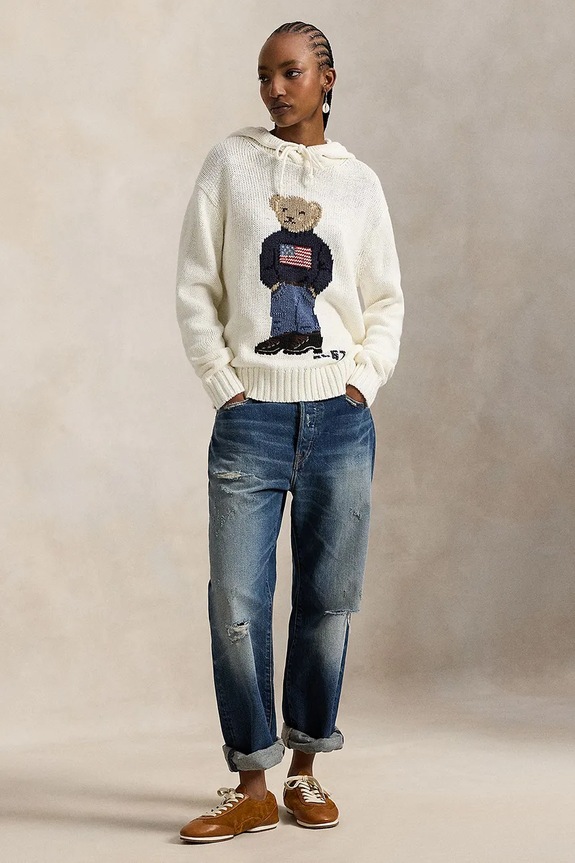 Îmbrăcăminte Polo Ralph Lauren pulover cu in 211A96253 bej