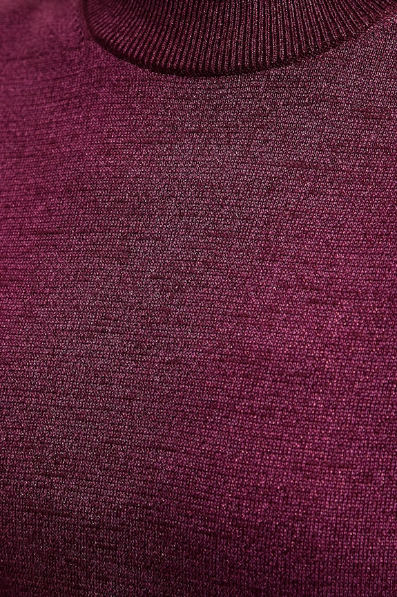 Sveter s prímesou vlny Calvin Klein LV044E363G burgundské