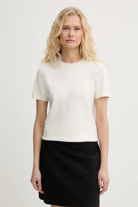 Calvin Klein majica ženska bež LV147E303G