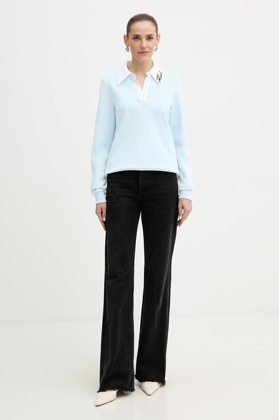 Μπλούζα Karl Lagerfeld B1W20020 μπλε SS26