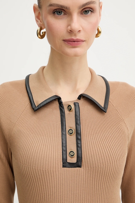 Karl Lagerfeld maglione beige B1W18009