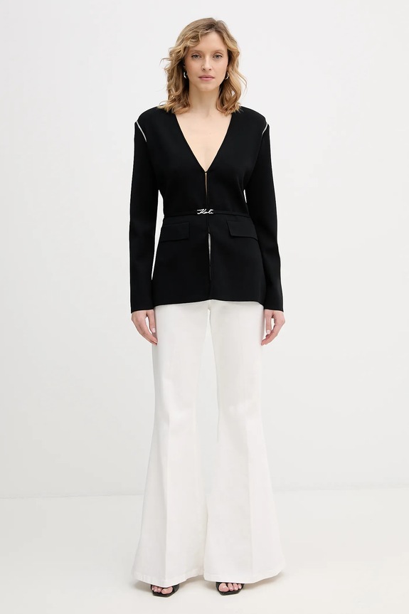 Odjeća Kardigan Karl Lagerfeld B1W18013 crna