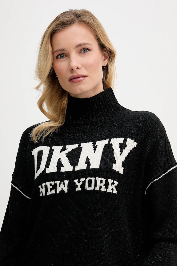 Dkny pulover negru DJ6R0183