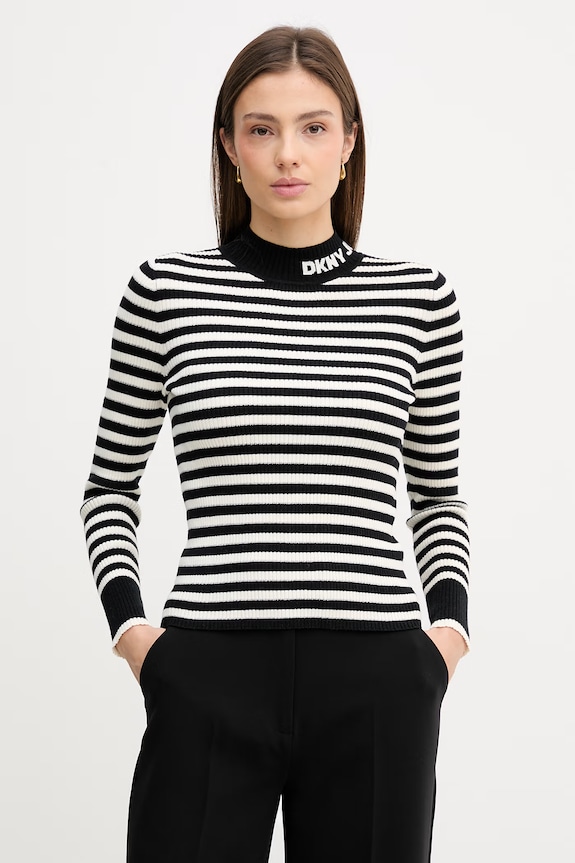 Sveter Dkny polorolák čierna DJ6R0971