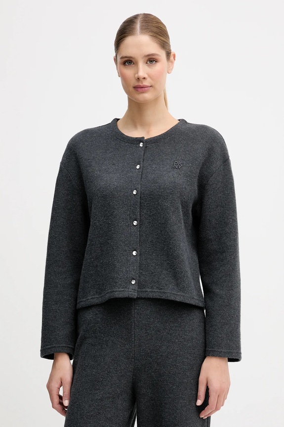 Dkny cardigan grosime medie gri DJ6J6121