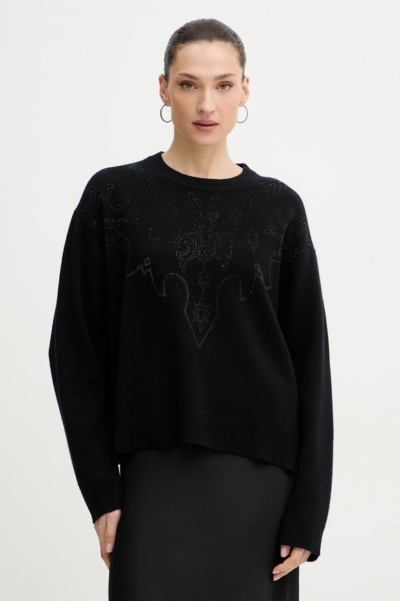 Kašmírový sveter ZADIG&VOLTAIRE vlna čierna KWSW02841