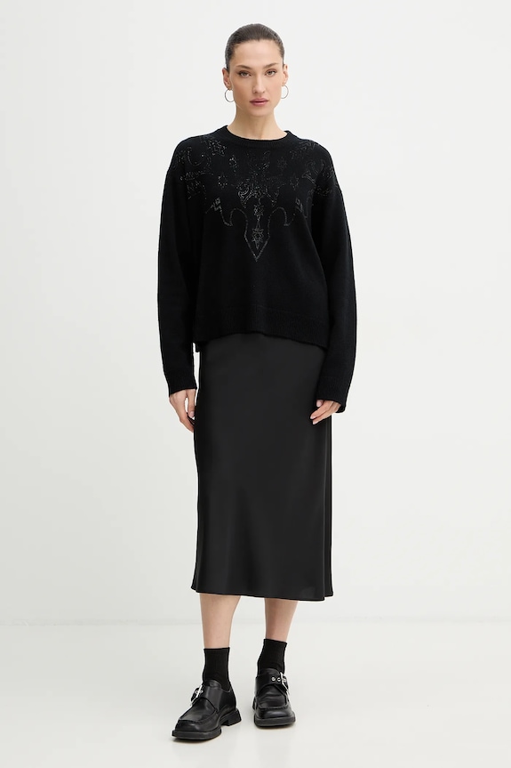 Kašmírový sveter ZADIG&VOLTAIRE KWSW02841 čierna SS26