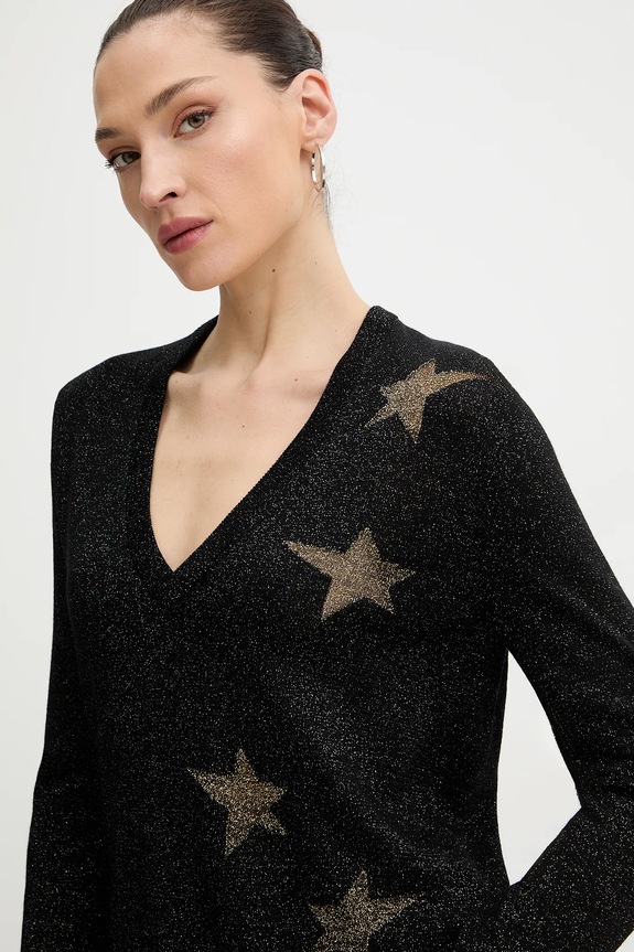 Sveter s prímesou vlny ZADIG&VOLTAIRE čierna KWSW02846