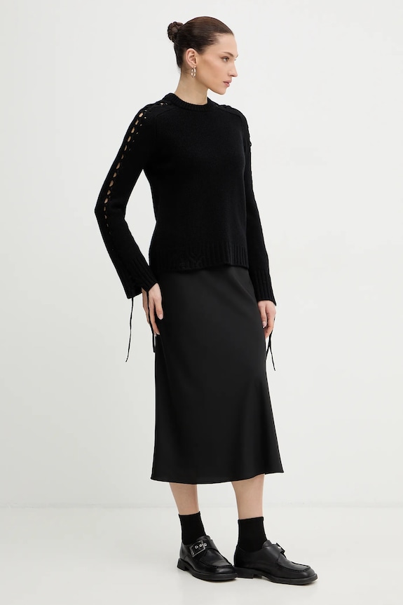 Vlnený sveter ZADIG&VOLTAIRE KWSW02851 čierna SS26