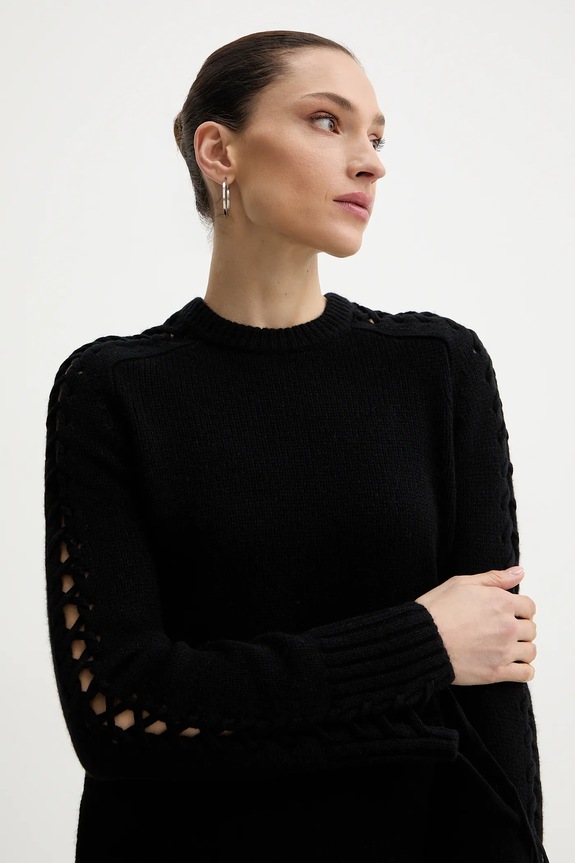 Vlnený sveter ZADIG&VOLTAIRE čierna KWSW02851