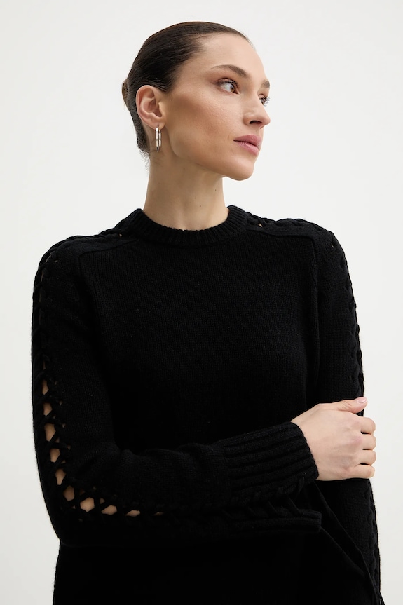 Vlnený sveter ZADIG&VOLTAIRE čierna KWSW02851