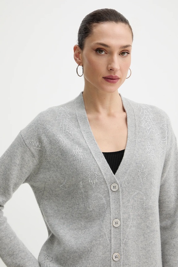 ZADIG&VOLTAIRE cardigan din casmir gri KWCA01646