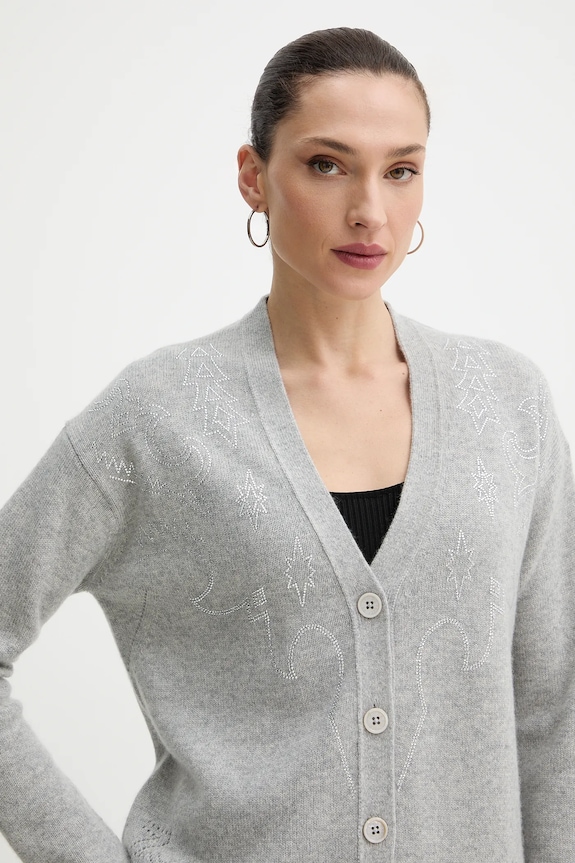 ZADIG&VOLTAIRE cardigan din casmir gri KWCA01646