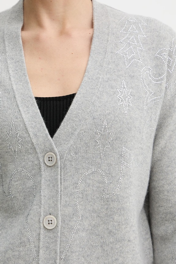 ZADIG&VOLTAIRE cardigan din casmir KWCA01646 gri