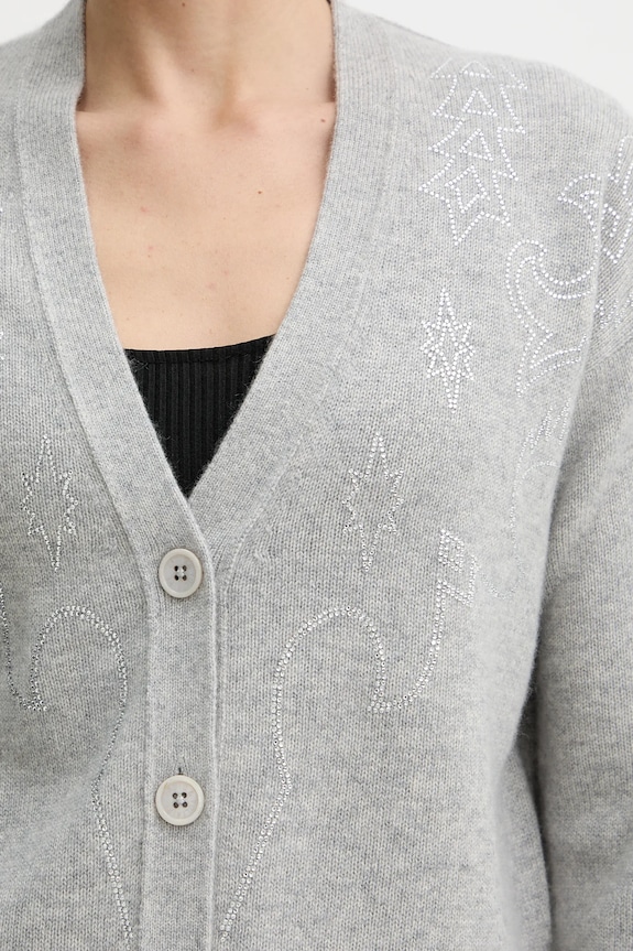 ZADIG&VOLTAIRE cardigan din casmir KWCA01646 gri