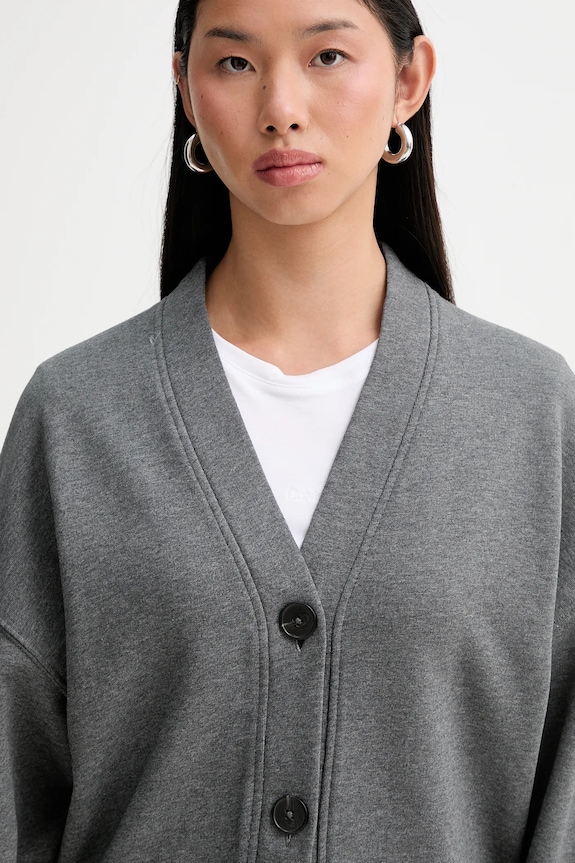 Marc O'Polo cardigan in cotone grigio 600407357025