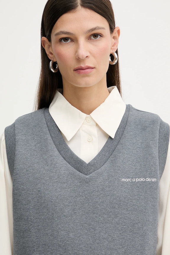 Marc O'Polo bluza bawełniana szary 5000007694
