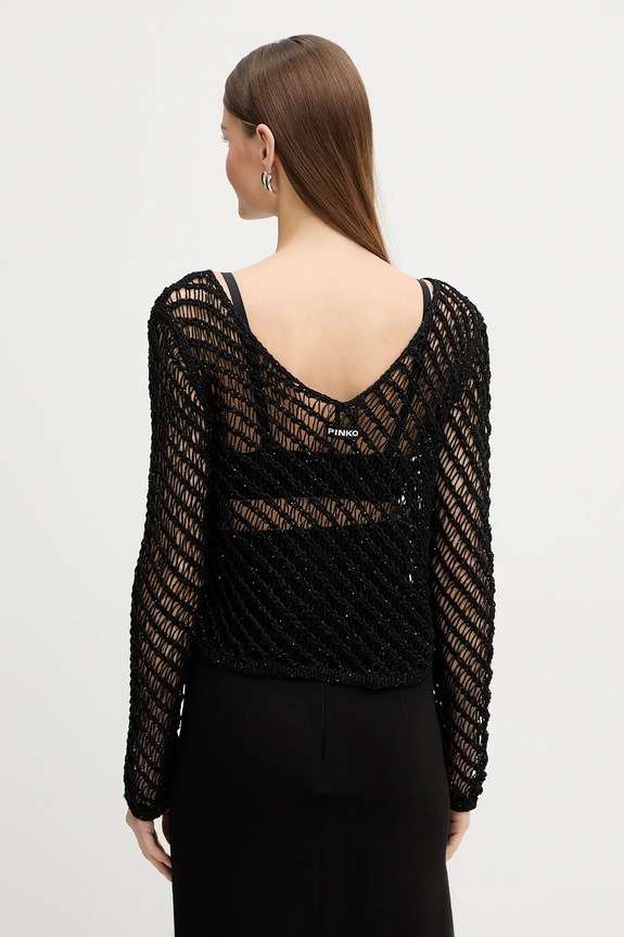 Îmbrăcăminte Pinko pulover 106540.A36H negru