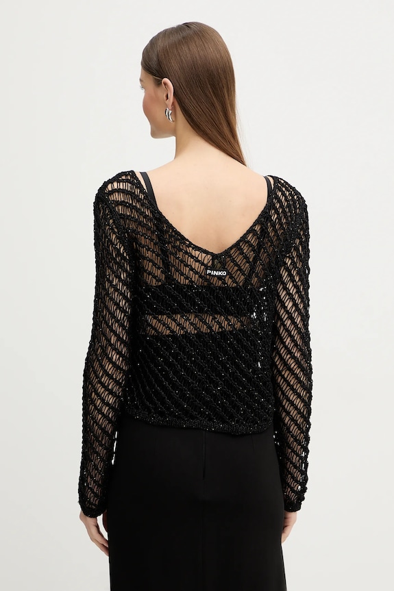 Îmbrăcăminte Pinko pulover 106540.A36H negru