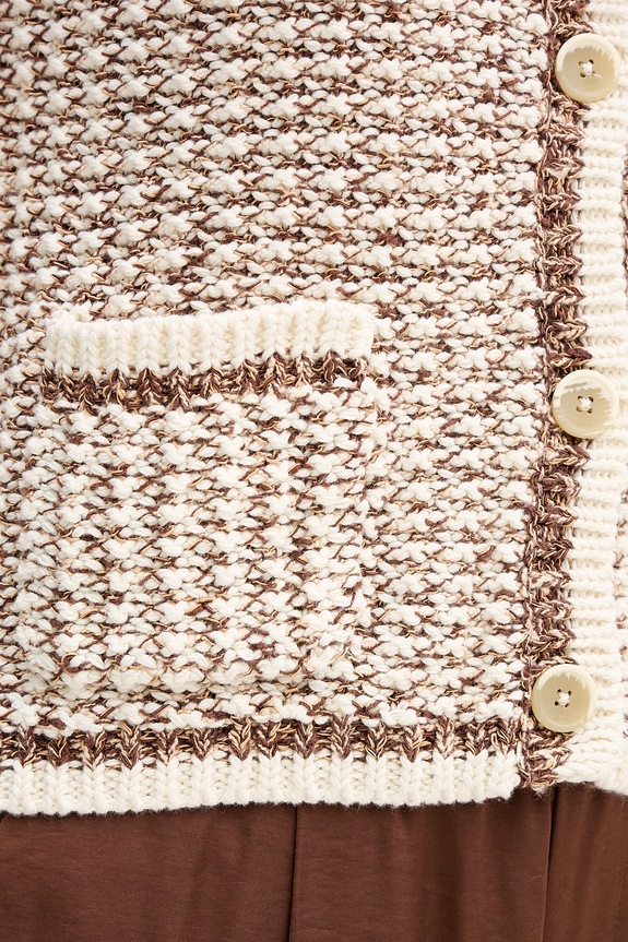 Pedro del Hierro kardigan damski bawełniany 3513303 beżowy