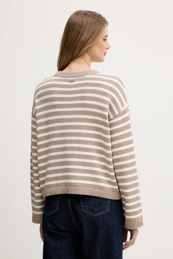Abbigliamento Barbour maglione con aggiunta di cachemire Rosie LKN1725 beige