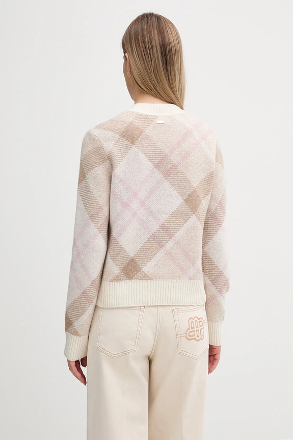 Îmbrăcăminte Barbour pulover din amestec de lână Sara LKN1728 bej