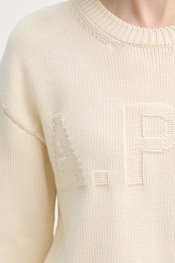 A.P.C. maglione in cotone PULL TIAGO F COGTX.F23492 beige