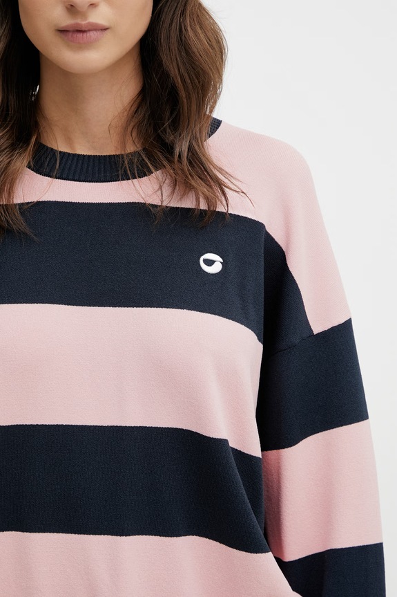 Coperni maglione Striped rosa COPML134SY3010