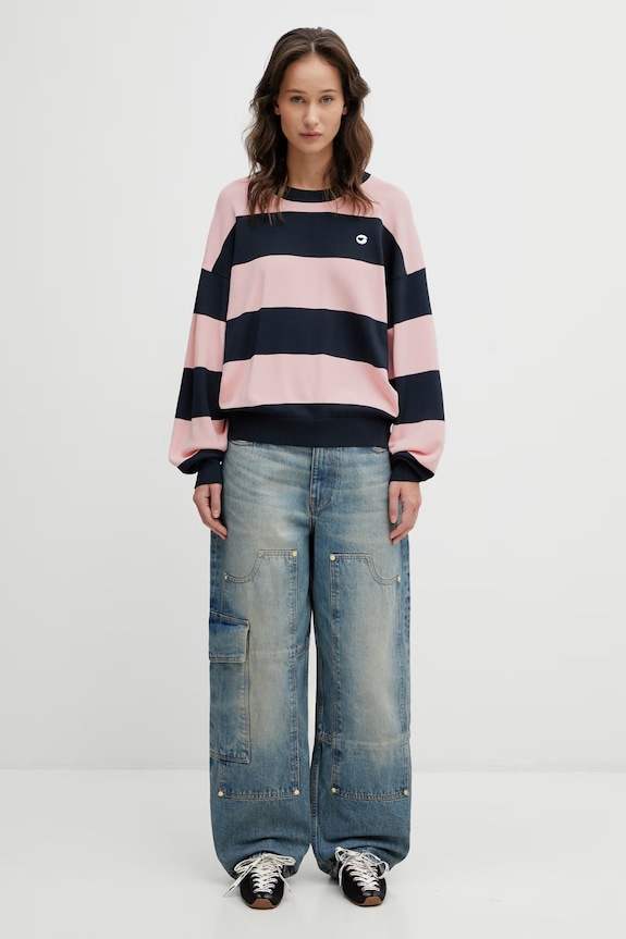 Coperni maglione Striped COPML134SY3010 rosa