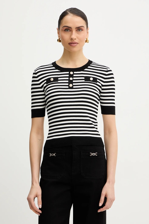 Morgan tricou curele alb MATTEA